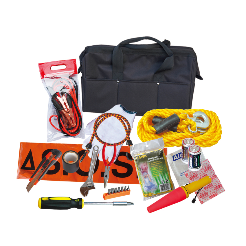 professional car roadside safety emergency survival tool kit