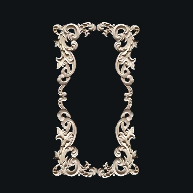 wood carved funiture decorative corner onlays