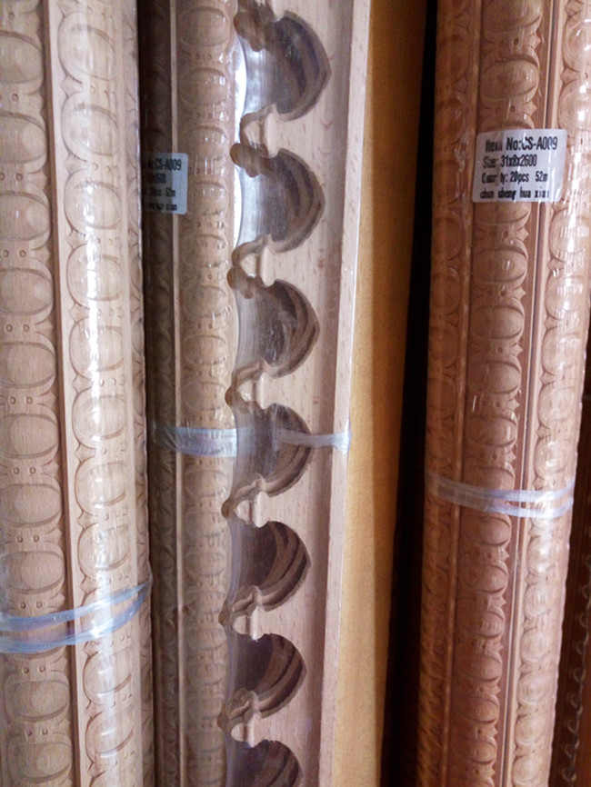 hand carved wood moulding / decorative wooden molding