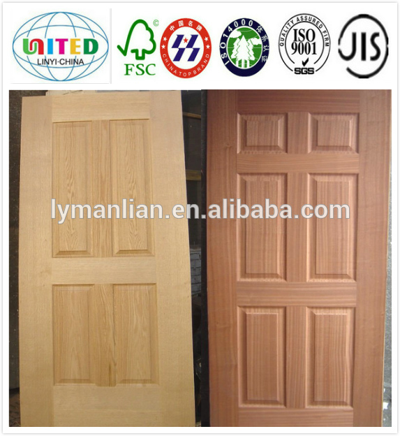 good quality white primer hdf door skin/Wood Veneer Door Skin/ Melamine Door Skin
