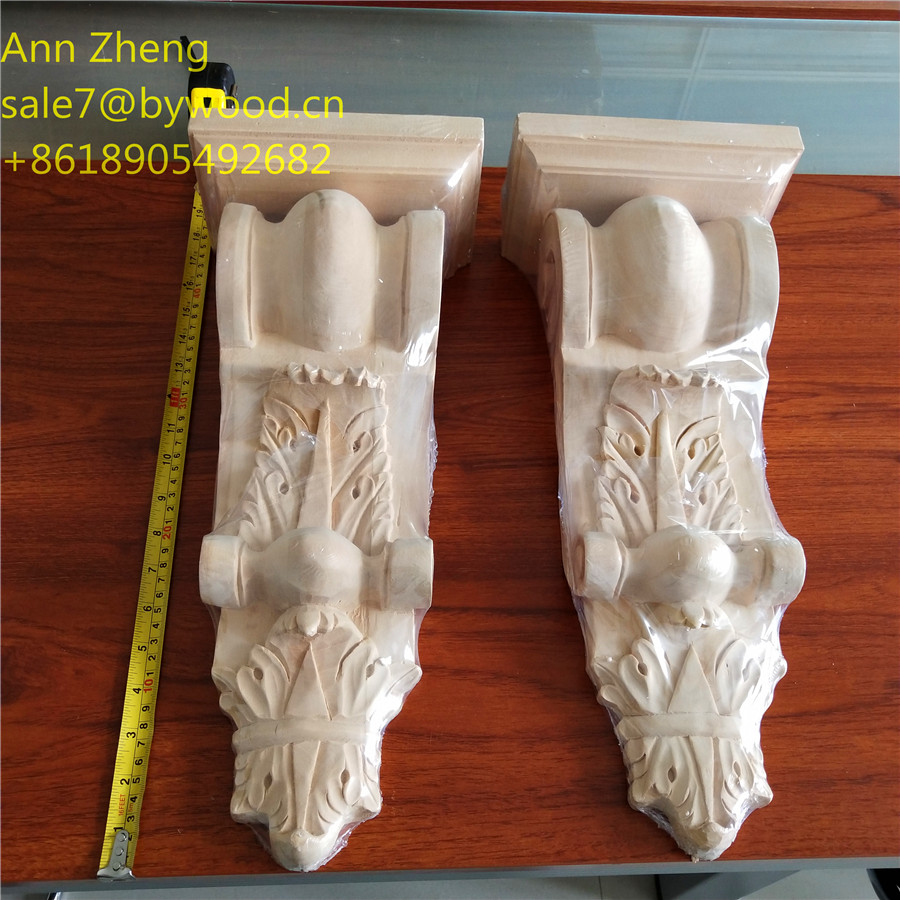 basswood material and Hand made  carving wood corbes