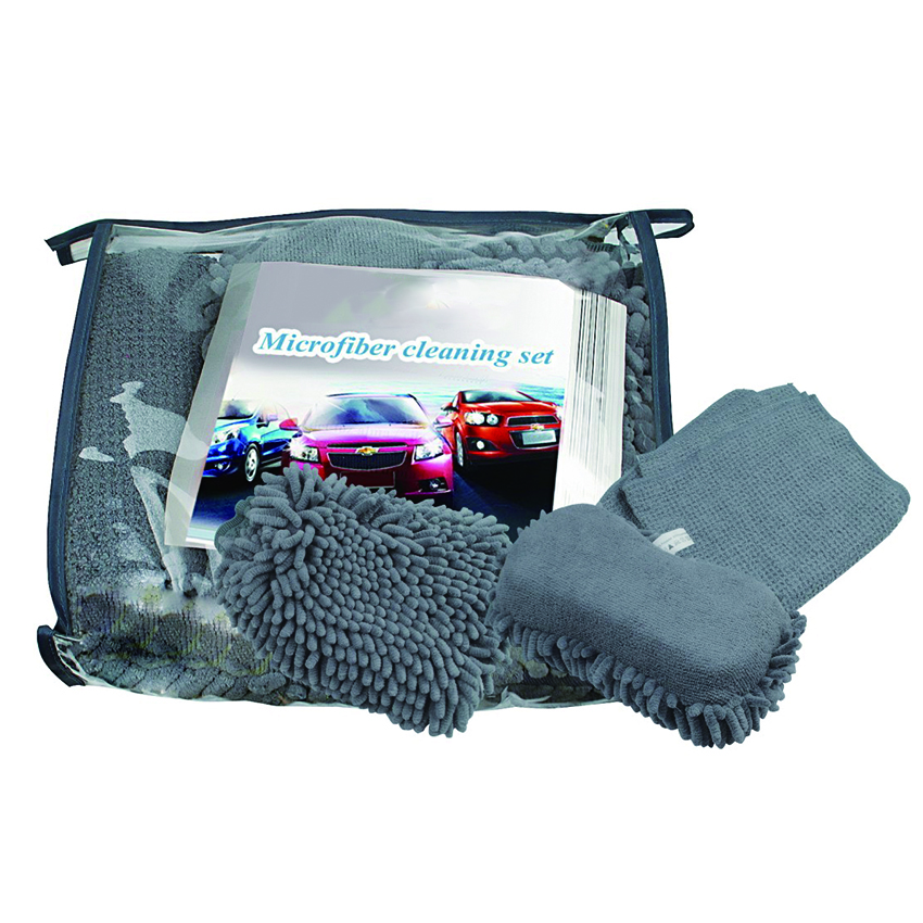 Car cleaning set/microfiber car care kit/car washing set