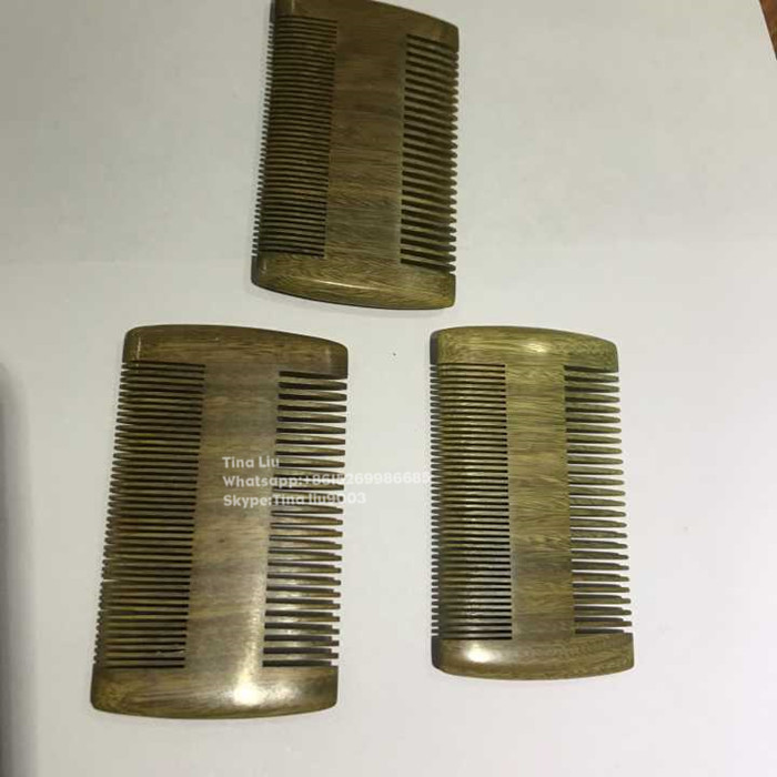 Wholesale private label wood beard comb kit