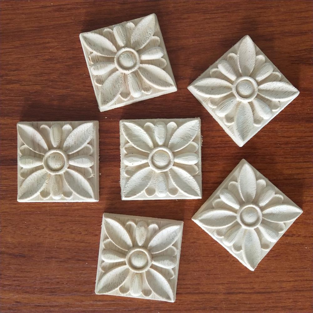 Hand carved wood decorative religious wood applique and onlays