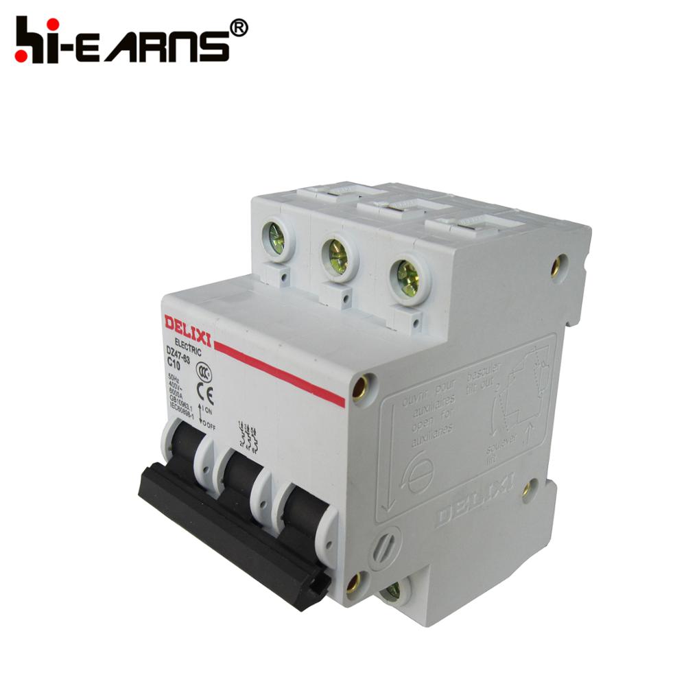 C10 diesel generator three phase DELIXI circuit breaker types