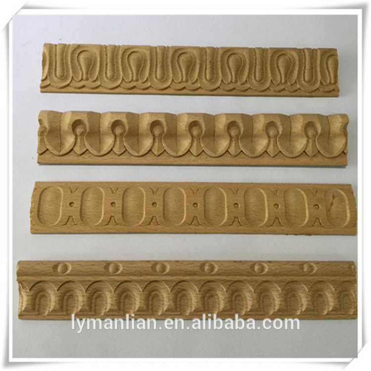solid beech maple oak wood crown molding for roof ceiling design