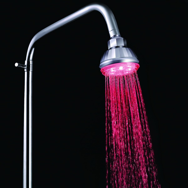 Bathroom Smart Rainfall Automatic Lighting LED Water Filter Shower