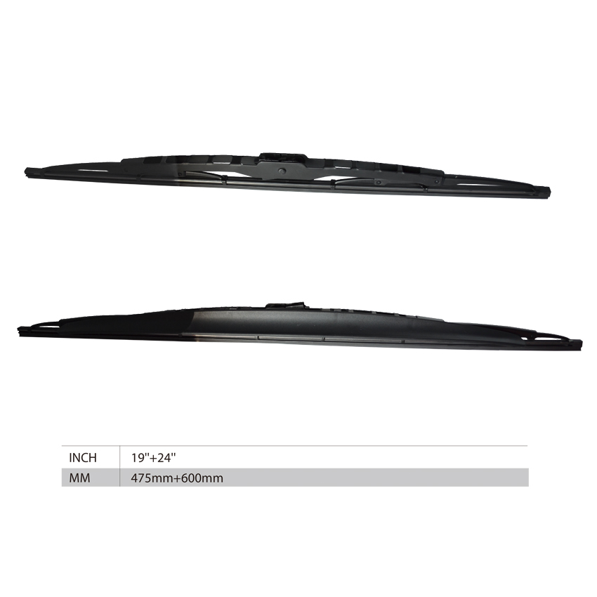Best Selling Steel Metal Bone Frame Wiper Blade for Semand Car With Spray Nozzle
