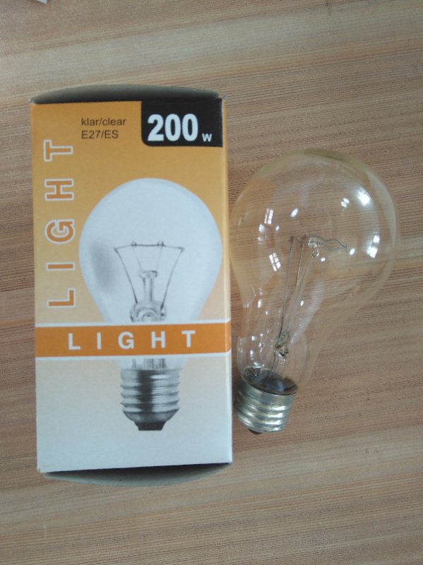 bulb incandescent clear lamp220-240v75W