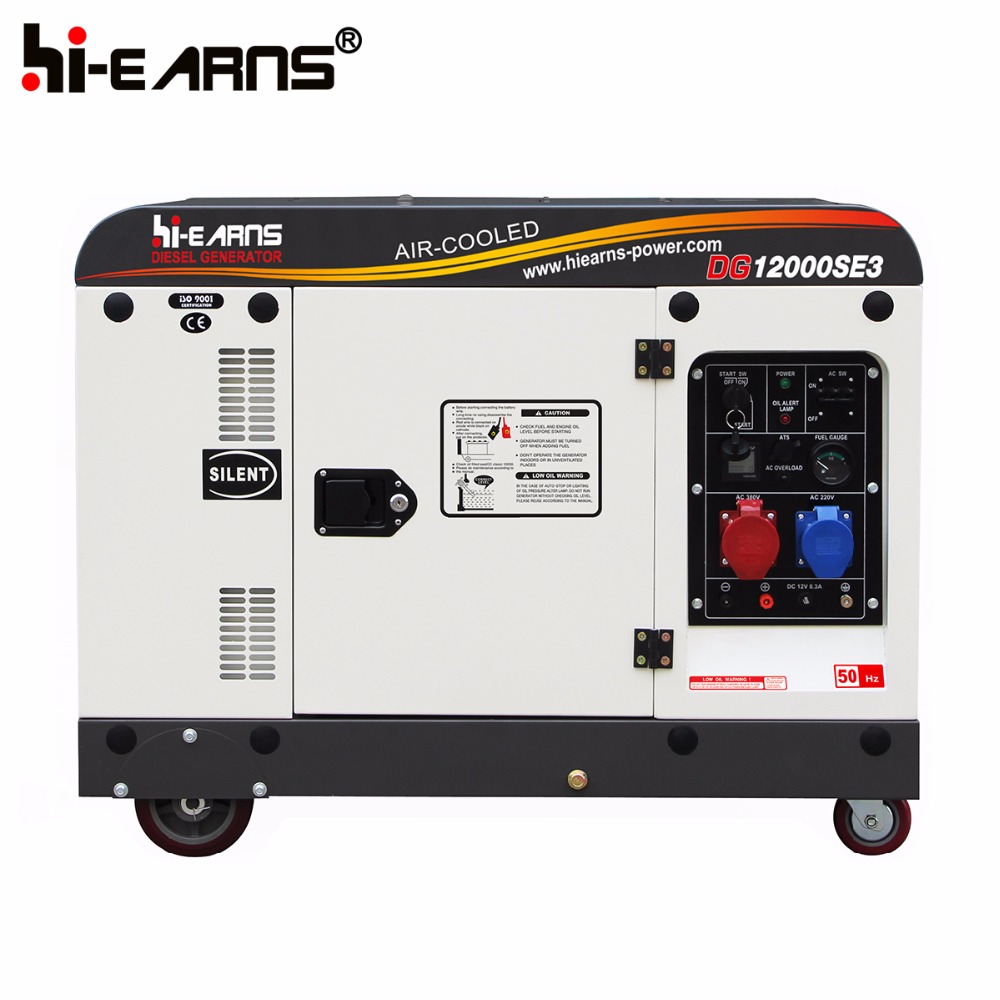 Portable home use 9kw 9kva diesel generator DG12000SE