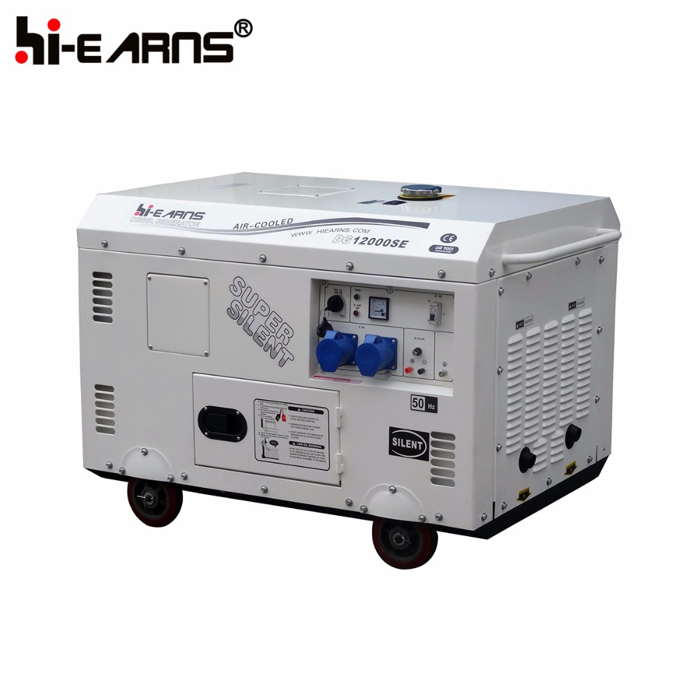 10KW diesel generator 12KVA silent two cylinder price list DG12000SE