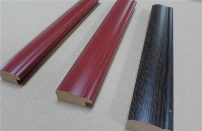 pvc wrapped MDF wood picture frame moulding