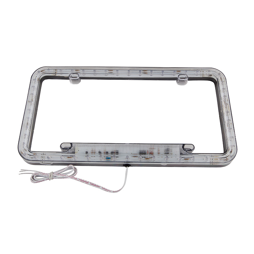 Auto license plate frame plastic LED car license frame