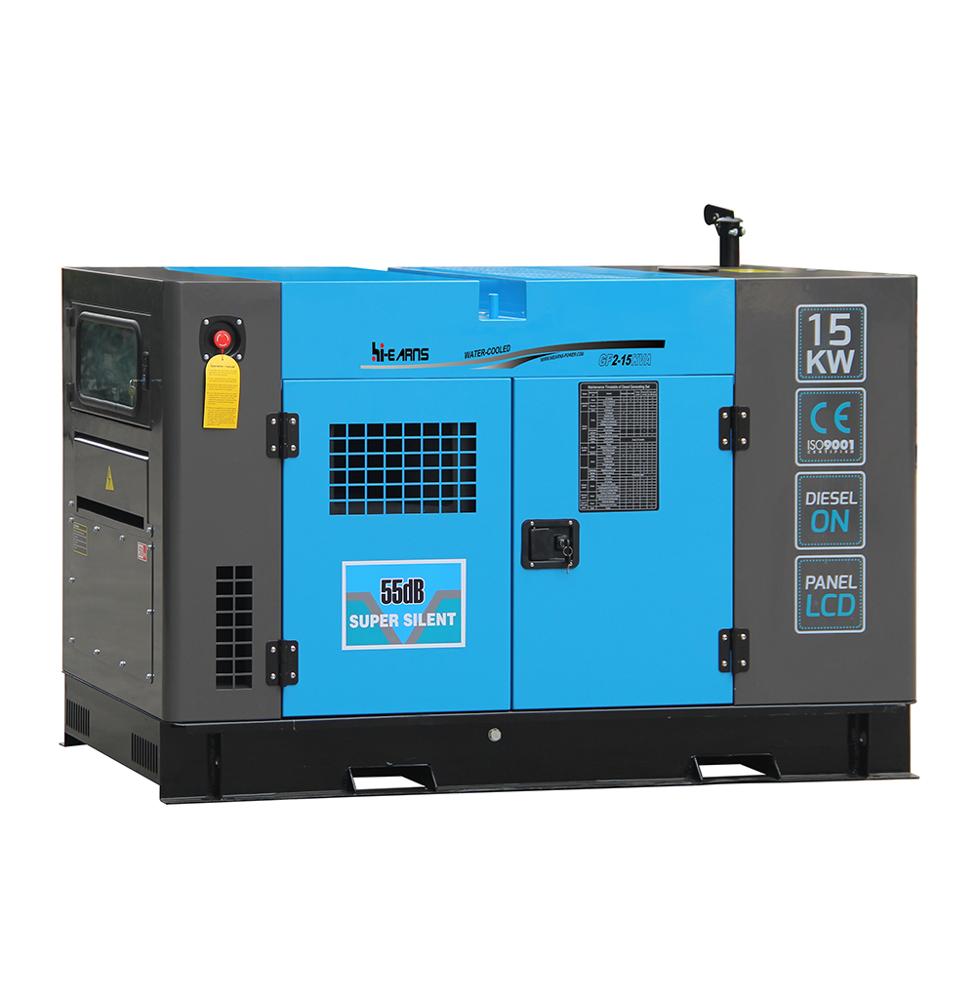 water cooled engine super silent home use 15kva diesel generator price GF2-15KVA