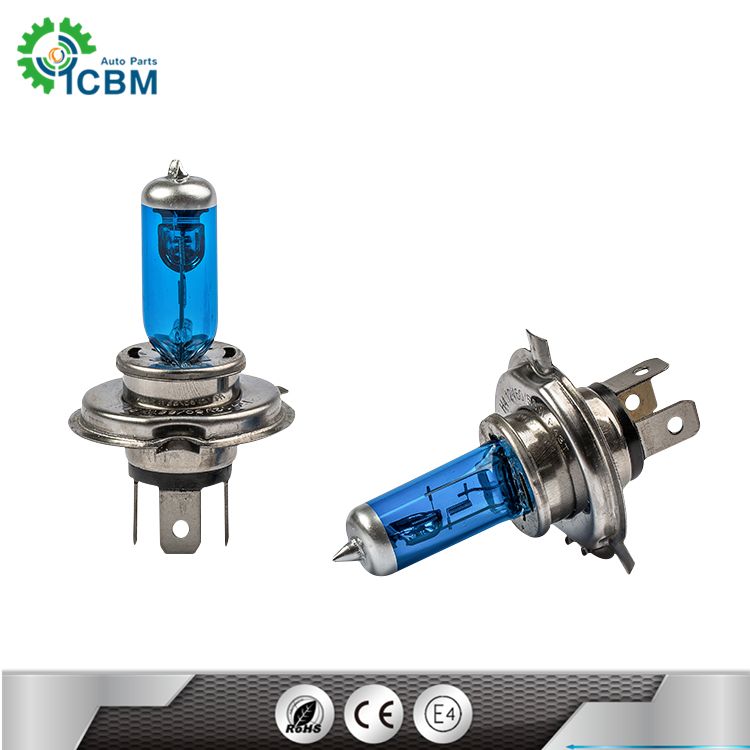 Good quality H4 UV Quartz Glass auto light car super white 12v 60/55w CE h4 halogen bulb