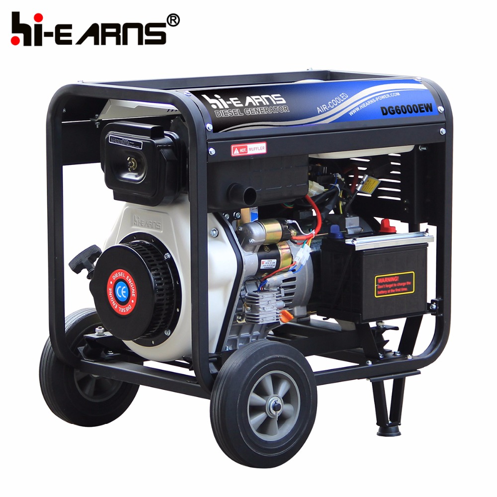 air cooled diesel engine welding generator prices DG6000EW