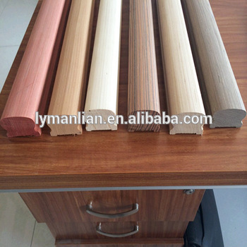 Red oak handrail solid black teak railings