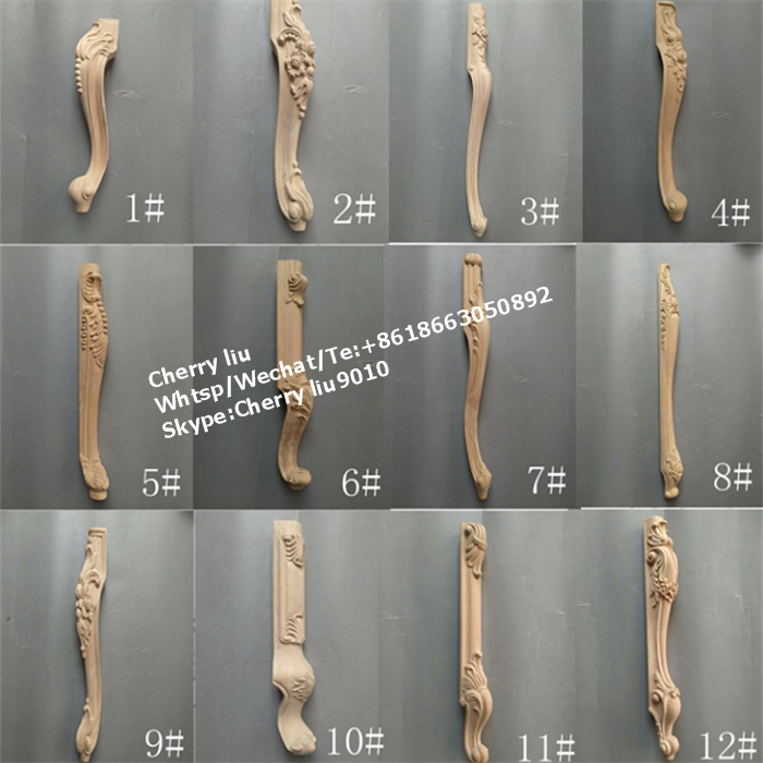 Rubber Wood Furniture Table Legs Tapered Wood Sofa Bed Chair Leg