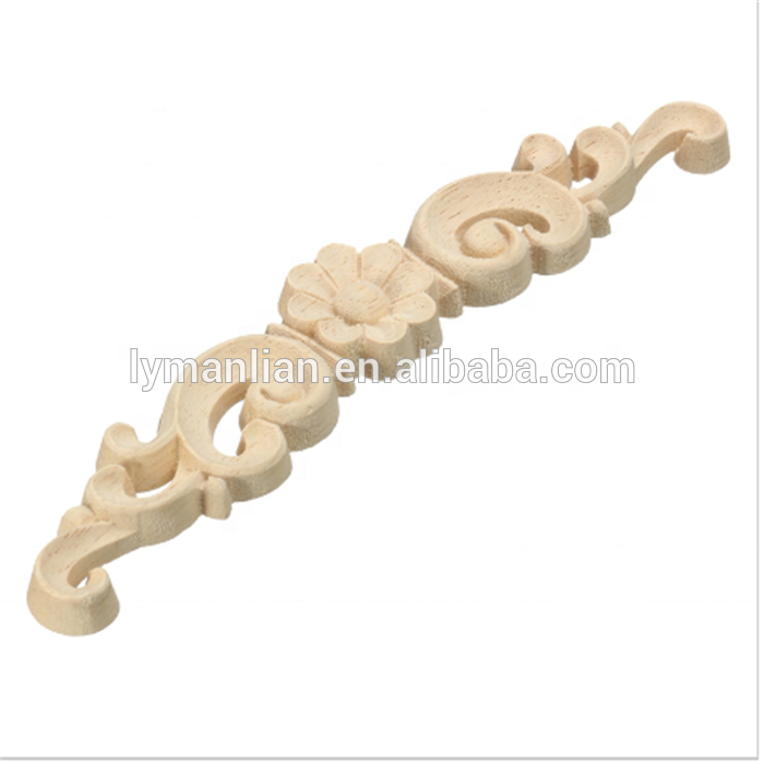 Antique Wood appliques and onlays corner blocks rosette Furniture wood parts