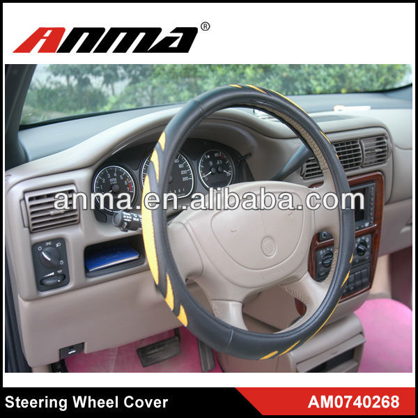 Car heated steering wheel covers yellow steering wheel cover