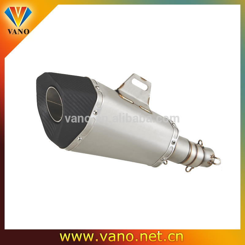 Color Hexagon full Carbon Fiber scooter Muffler Exhaust silencer