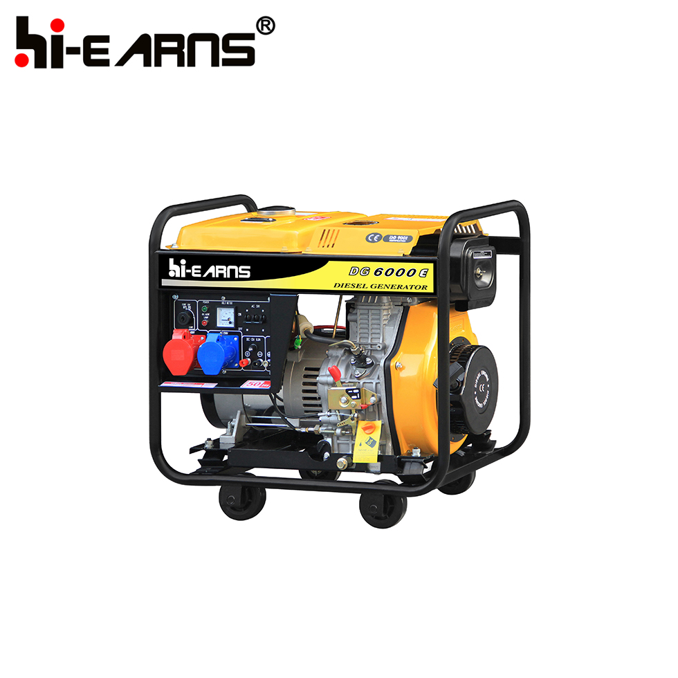 High quality 5KVA three phase output open diesel generator price