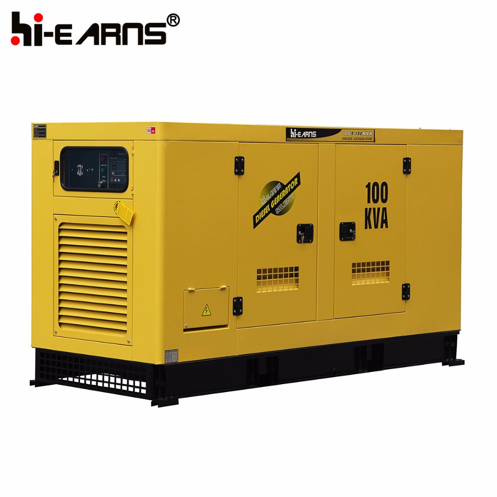 water cooled engine silent 100kva diesel generator price GF2-100KVA