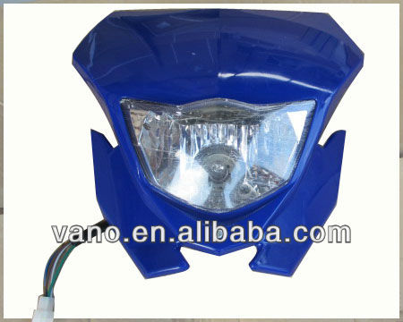 Bright-color blue Sukida 200 Headlight Assembly