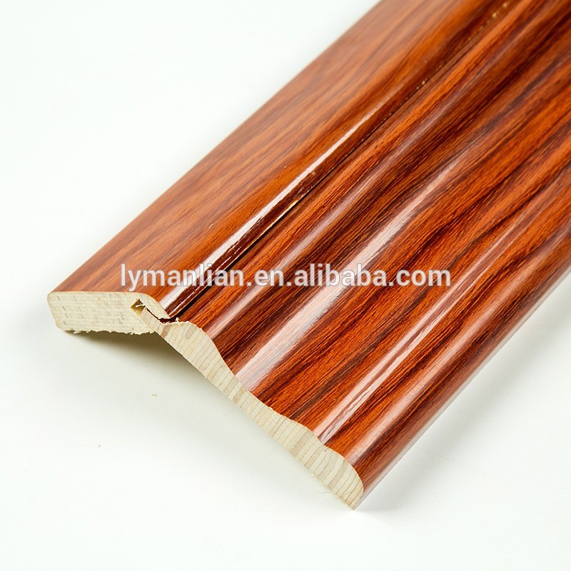 Pretty Melamine Paper wood skirting crown moulding cnc wood turning