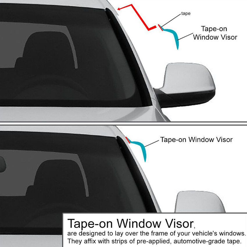 window visor for cars Rain Guard Deflector