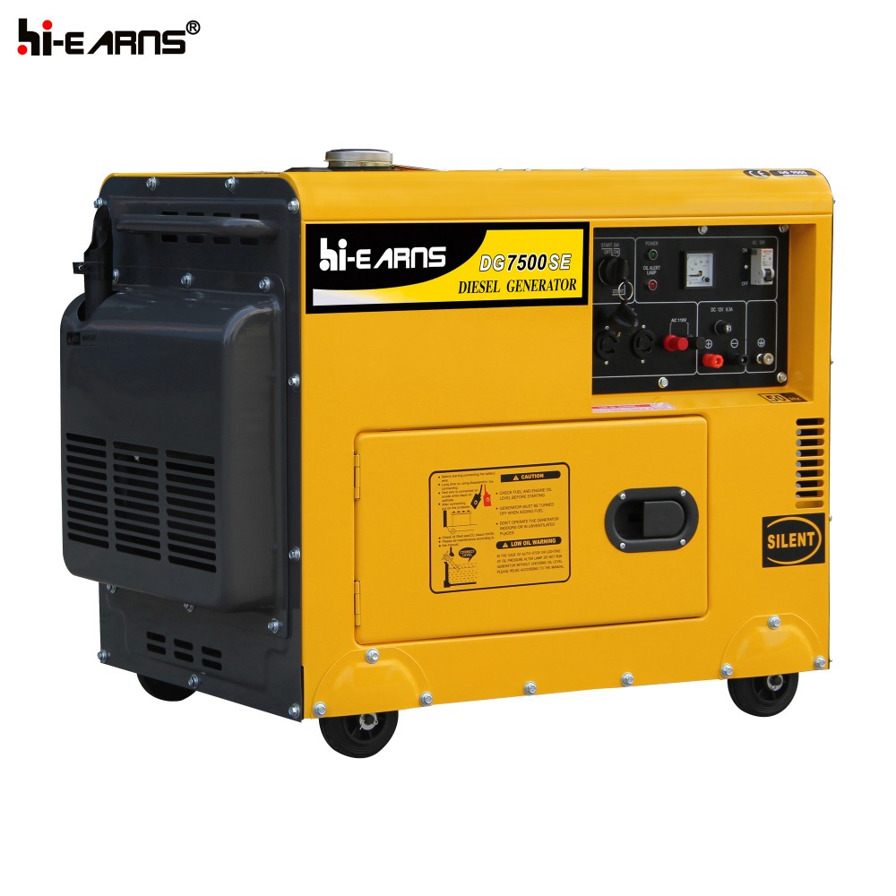 AC single phase 5.5KVA silent diesel generator