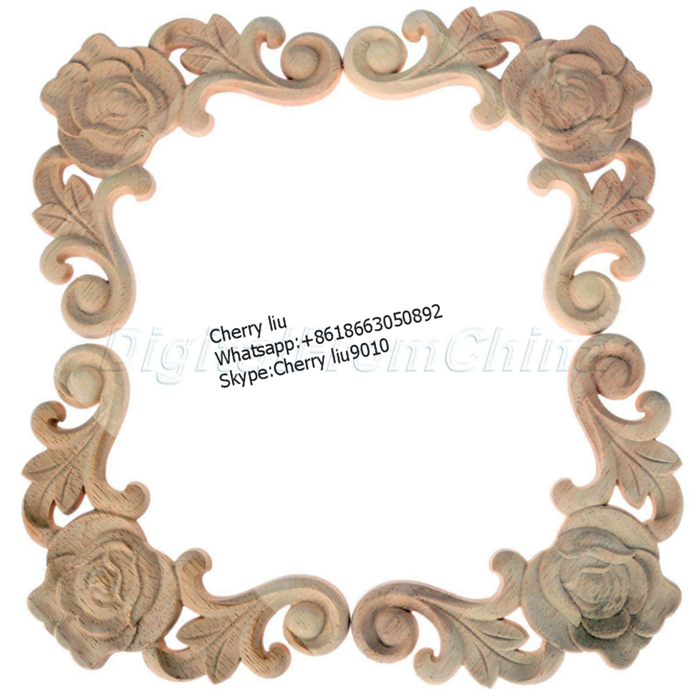 Wood Carve Flower Moulding