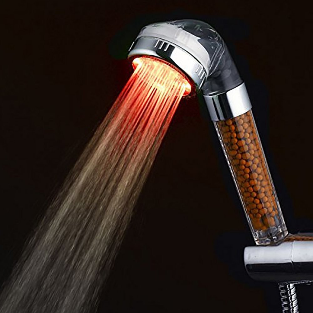 Temperature Detectable LED Shower Head