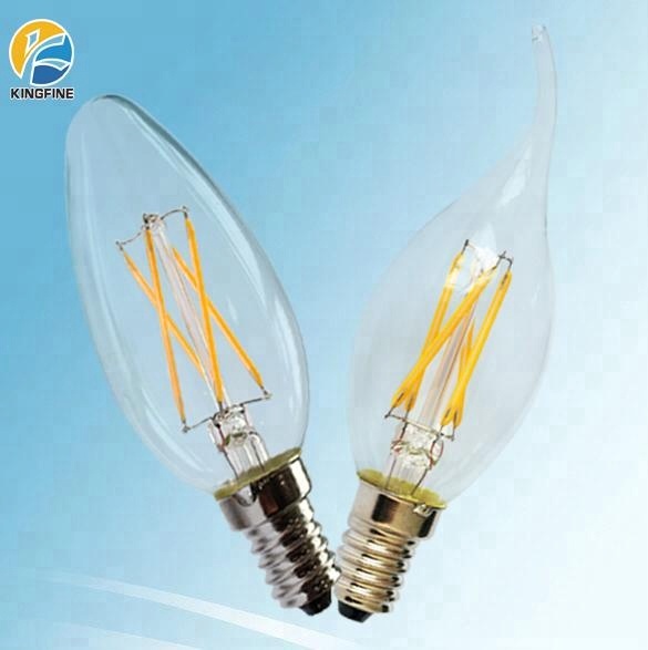 Hot sale C37 candle 4w 400lm replace 40w traditional filament bulb China factory