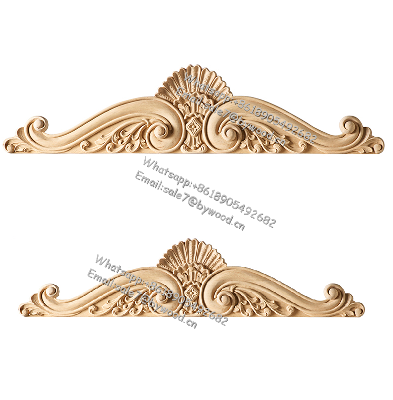 Wood Carved Decorative  Furniture Onlay / Applique