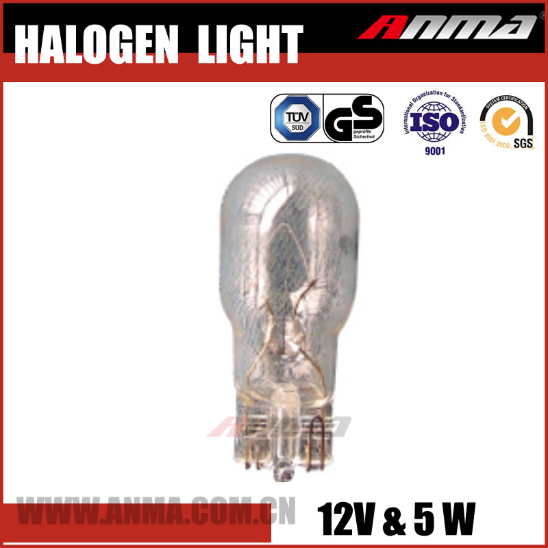 Super bright auto halogen bulb 12v 5w focus light halogen light