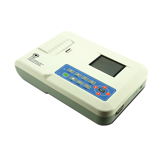Digital 3 CHANNEL ELECTROCARDIOGRAPH with 12 Leads