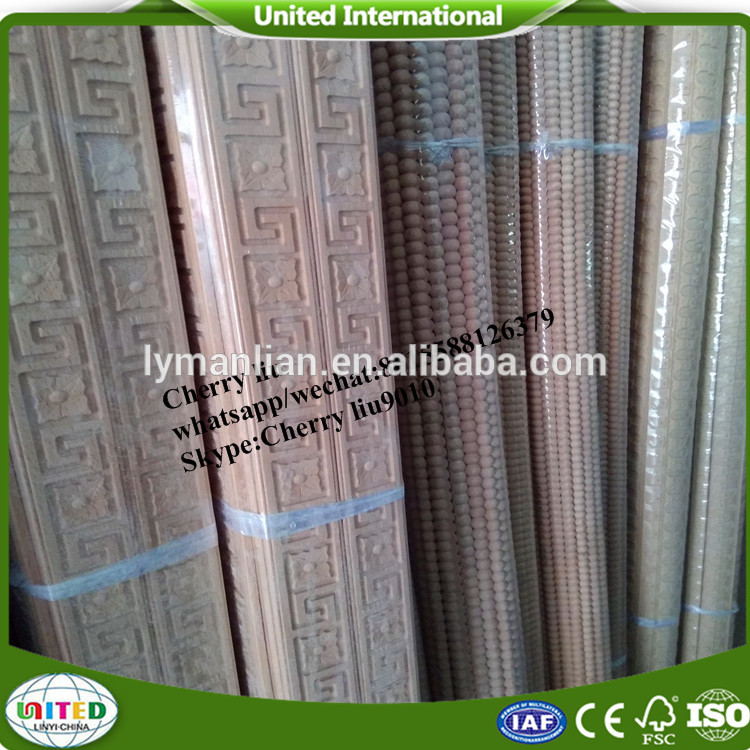 cnc Carved decorative wood moulding trim
