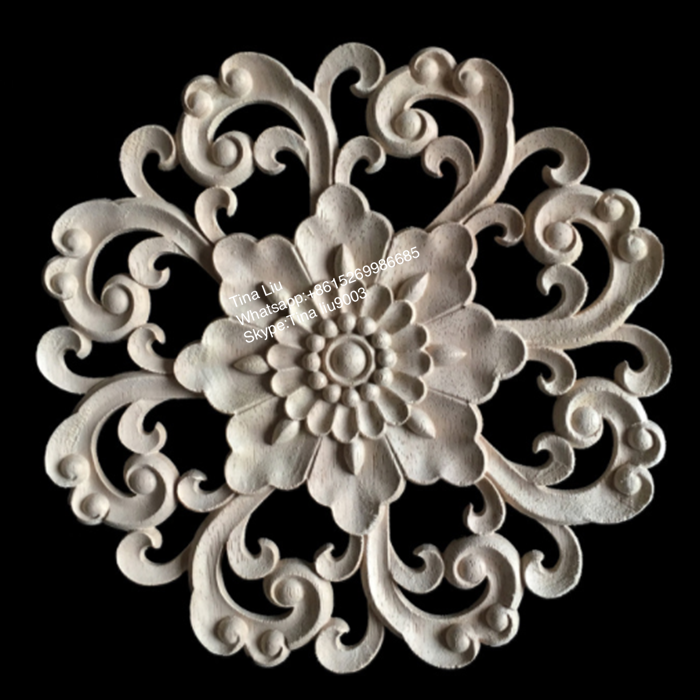 wood carved furniture appliques and onlays