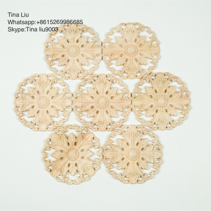 Decorative shabby chic rosette onlay and appliques