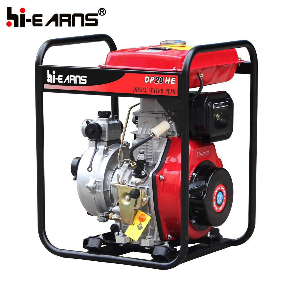 DP20HE 2inch high pressure diesel irrigation electric water pump with 186 10hp diesel engine