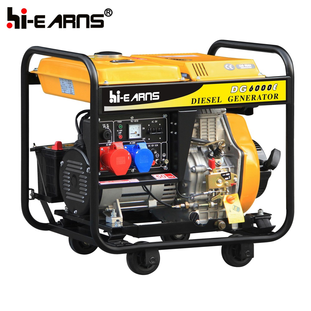 High quality 5KW open frame 380V 400V diesel generator