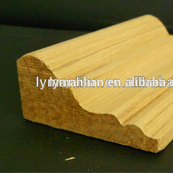 Teak wood moldings Recon timber mouldings for home decor wood decorative ceiling moulding