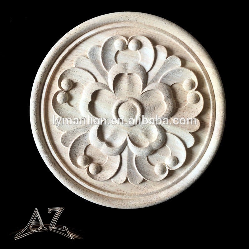 Circular Rosettes wood appliques