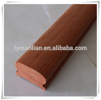 hot sale Red oak handrail best selling production roman pillars