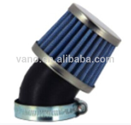 Motorcycle Chrome Plated 45 Degree Angle Air Filter 35MM