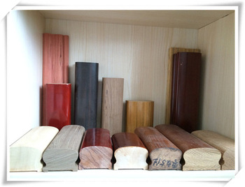 antique hand carved interior wood railing