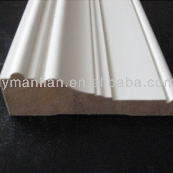 white primed Radiata pine base board