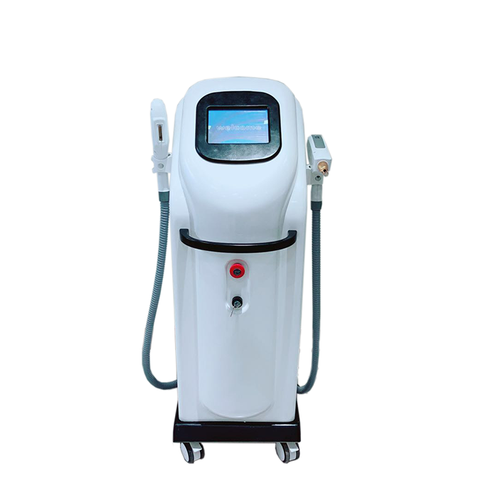 Wholesale laser beauty Equipment IPL+nd yag laser 2in1 hair removal/skin rejuvenation/acne laser/tattoo removal