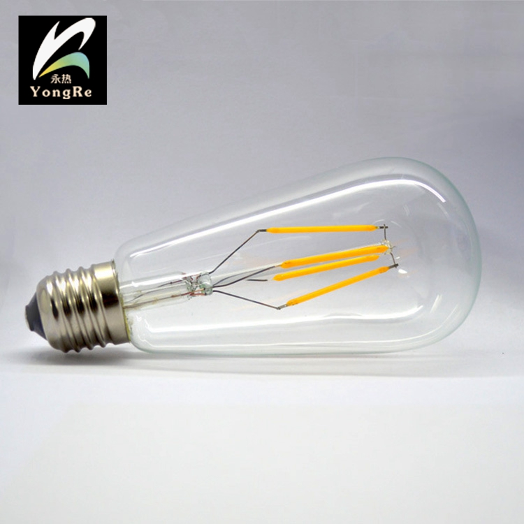 New Style E26 Warm White Clear Glass Edison Light Filament E27 Led Bulb